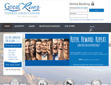 Tablet Screenshot of greatriverfcu.org